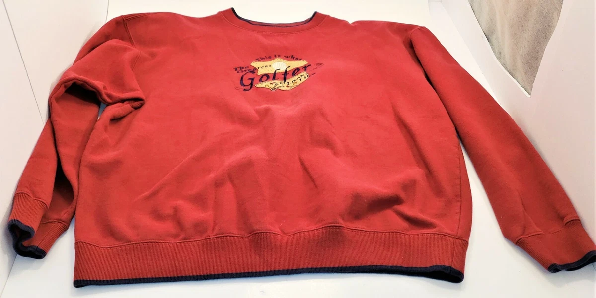 M C SPORT GOLF Red SWEATER MENS XL This Is What The Greatest Golfer Looks Like