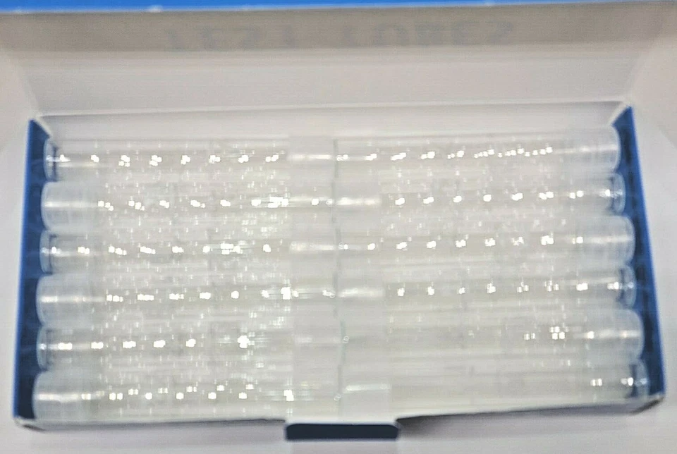 API Test Tubes 24 Glass Vials with Plastic Snap Top Caps Replacement Test Tubes - Image 2 of 2