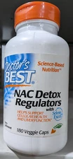 Doctor's Best NAC Detox Regulators 180 Veggie Caps Free Shipping