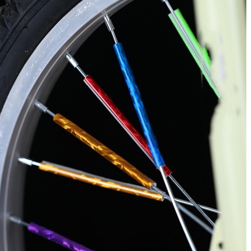 36 Piezas Pieles de Radios Reflectantes para Bicicleta 0.2" Radios Reflectores Envolturas Rueda Azul - Imagen 5 de 6