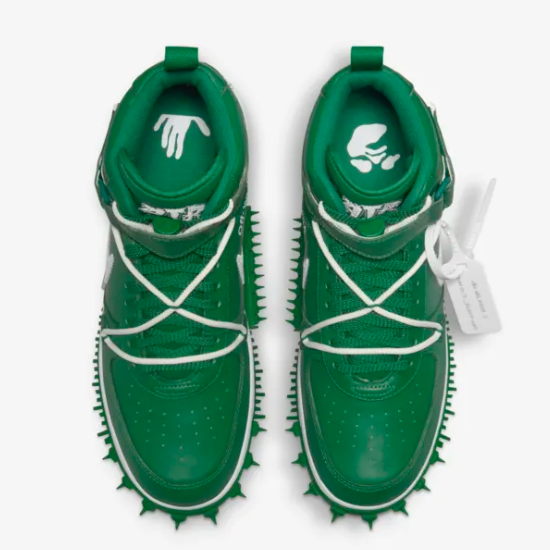 Nike Air Force 1 Mid X Off-White Shoes 'Pine Green' (DR0500-300