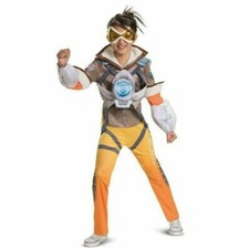 NEW Tracer Overwatch Halloween Costume Cosplay Child Girls Small 4-6X