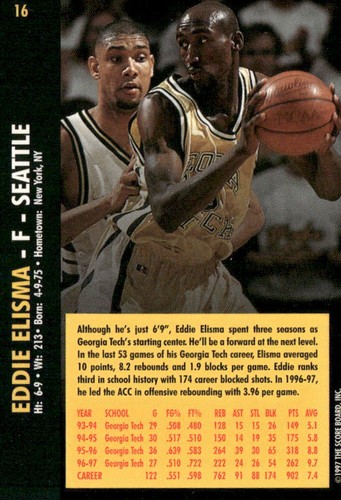 Score Board Rookies 1997 Eddie Elisma - Imagen 2 de 2