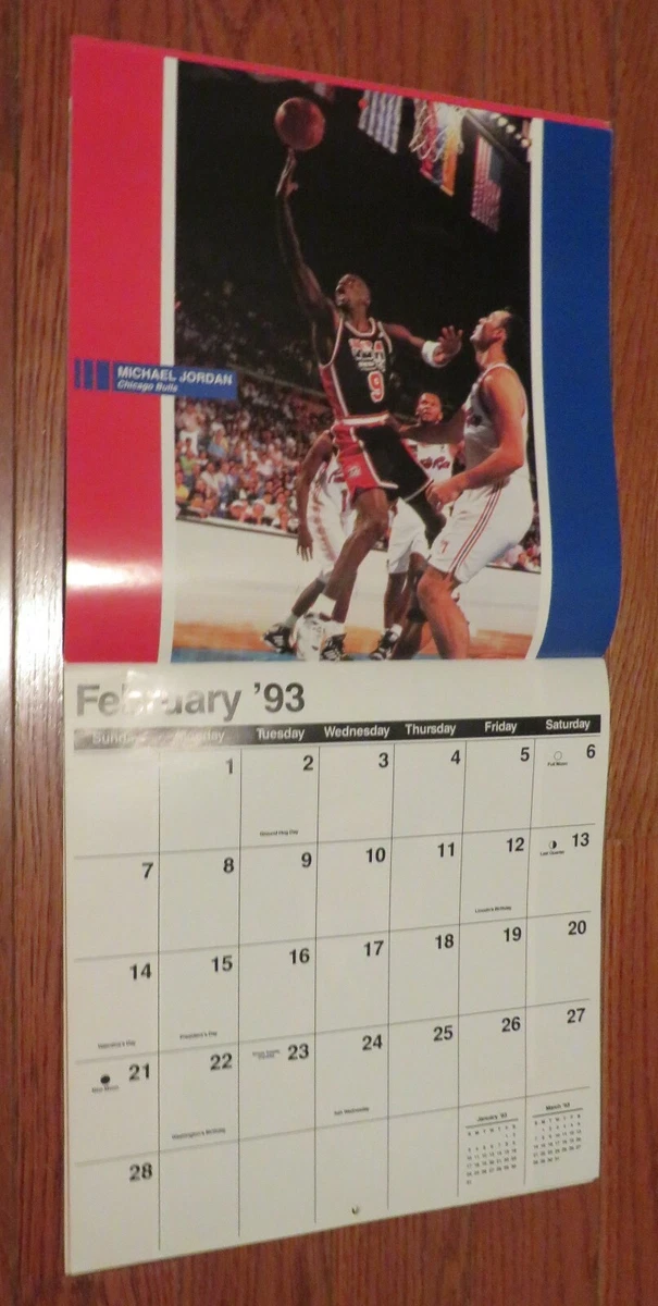 1992 USA DREAM TEAM 16 MONTH CALENDAR -- ALIGNS WITH YEAR 2021 (EX) !  JORDAN ! | eBay