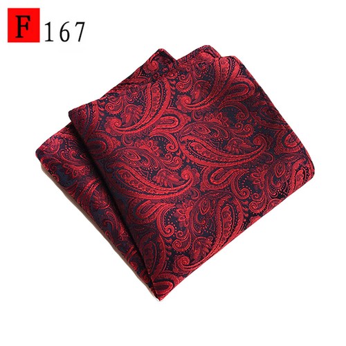 Men Stylish Paisley Floral Flower Vines Striped Hanky Handkerchief Pocket Square - Picture 21 of 31