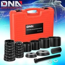 23Pcs Front Wheel Drive Bearing Removal Puller Adapter Tool Kit Set w/ Case