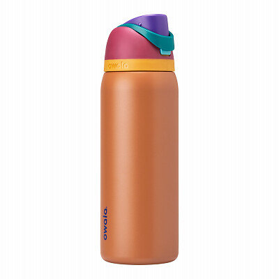 Owala C05773 FreeSip Water Bottle, Stainless Steel, Gemstone Chic, 32 oz. -
