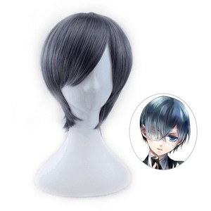 Anime Black Butler Kuroshitsuji Ciel Phantomhive Gray Blue Cosplay