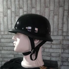 Japan Half Motorcycle Helmet Motorbike Retro German Style Black Helmet New