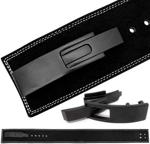 Leather Lever Heavy Duty Gym bar Power Weight Lifting Body buildying Belt glvoes - Picture 2 of 2