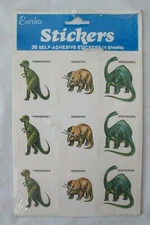 Eureka Dinosaur Stickers Paper Magic Group Brontosaurus Triceratops Tyrannosauru
