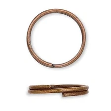 100 Plated Steel Round Split Rings Small -Big Splitring Keyring Jewelry Findings