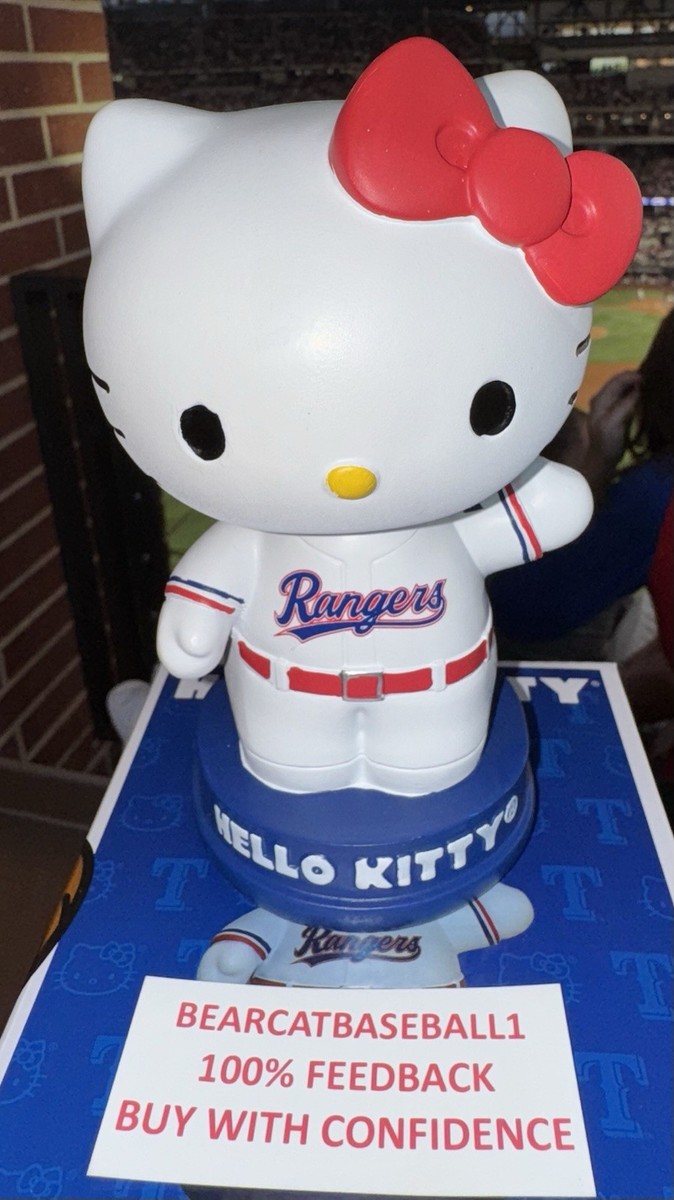 Hello Kitty Bobblehead ナショナルズ HELLO KITTY TEXAS RANGERS BOBBLEHEAD 7/19/25 THEME BRAND NEW IN