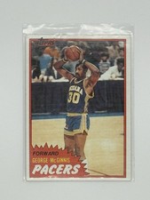 Topps 1981-82 George McGinnis #92MW Indiana Pacers Basketball Base Set Card
