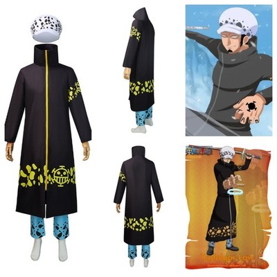 TV One Piece Trafalgar D. Water Law 2 Years Later Cosplay Costume Hat Fullset