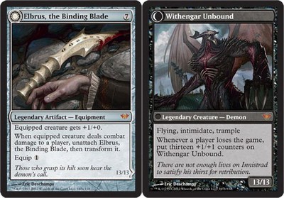 MTG - Elbrus, the Binding Blade // Withengar Unbound - Dark Ascension - MP, Engl