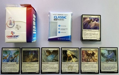 MTG Magic 60 Karten Deck White Skies Patrol II | Mono Weiß + Box & 100 Sleeves