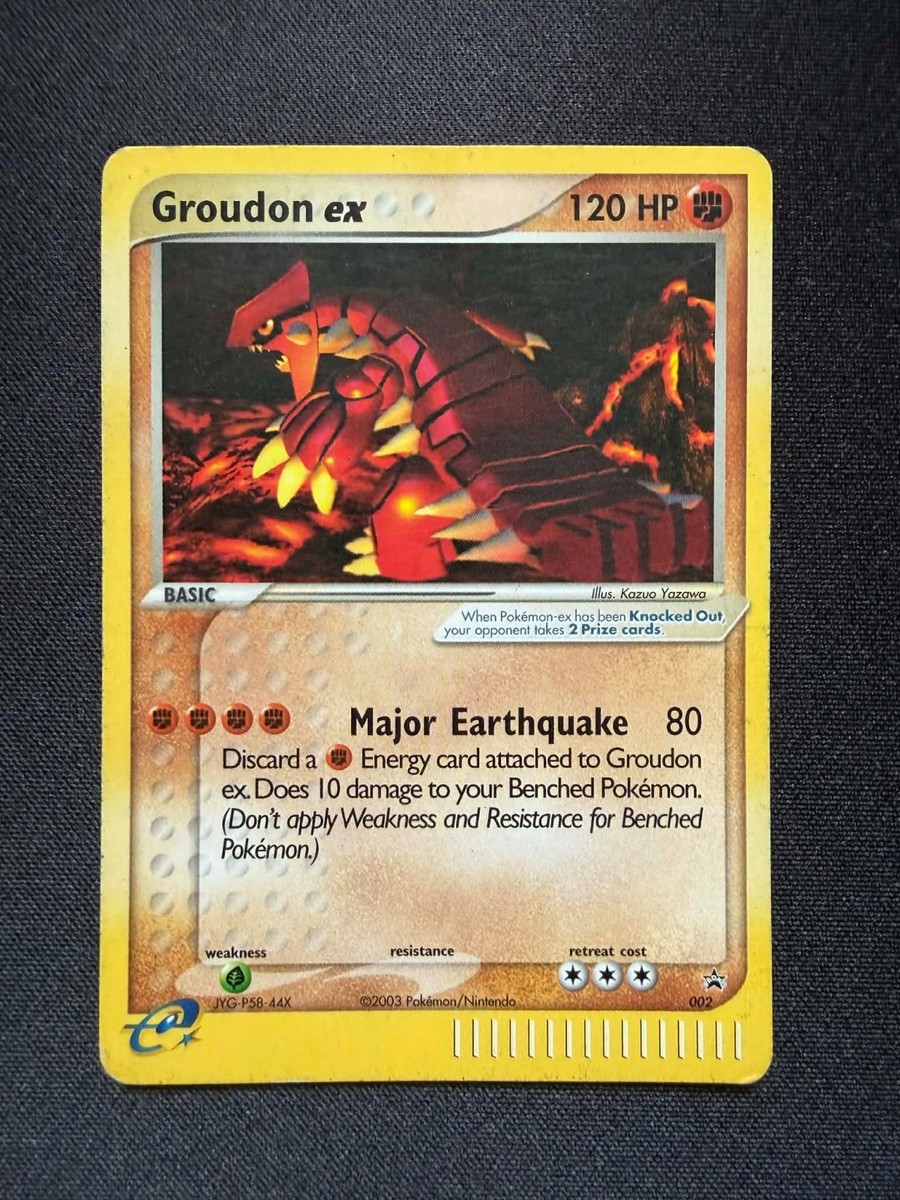 2003 Pokémon Groudon EX Nintendo Black star Promo 002 «No Dot» | eBay