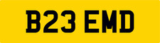 EMMA D OLD REG NUMBER PLATE B23 EMD ALL FEES PAID EMS EMA EMILY EMZ EMM EM ED