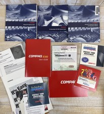 Lot of Vintage Compaq Computer  Printer Manuals, Internet Guides, Disks