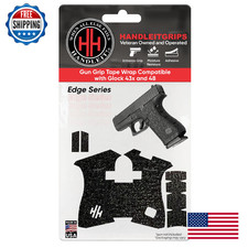 Handleitgrips Gun Grip Tape: Glock 43x / 48 - Black Edge - Enhanced Comfort