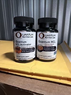 #ad Labs HCL Activator amp; Quantum HCL Pepsin Digestive Enzymes Supplement New $38.00