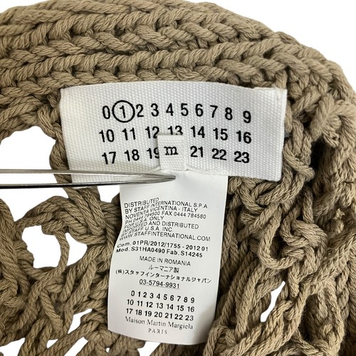 Gilet lungo usato Maison Margiela maglia maglia 01pr/2012/1755-201201 beige taglia M 0404 - Foto 4 di 5