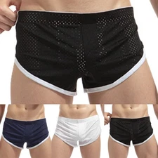Underwear Trunks Casual Briefs Breathable Mesh Sports Shorts Low waist