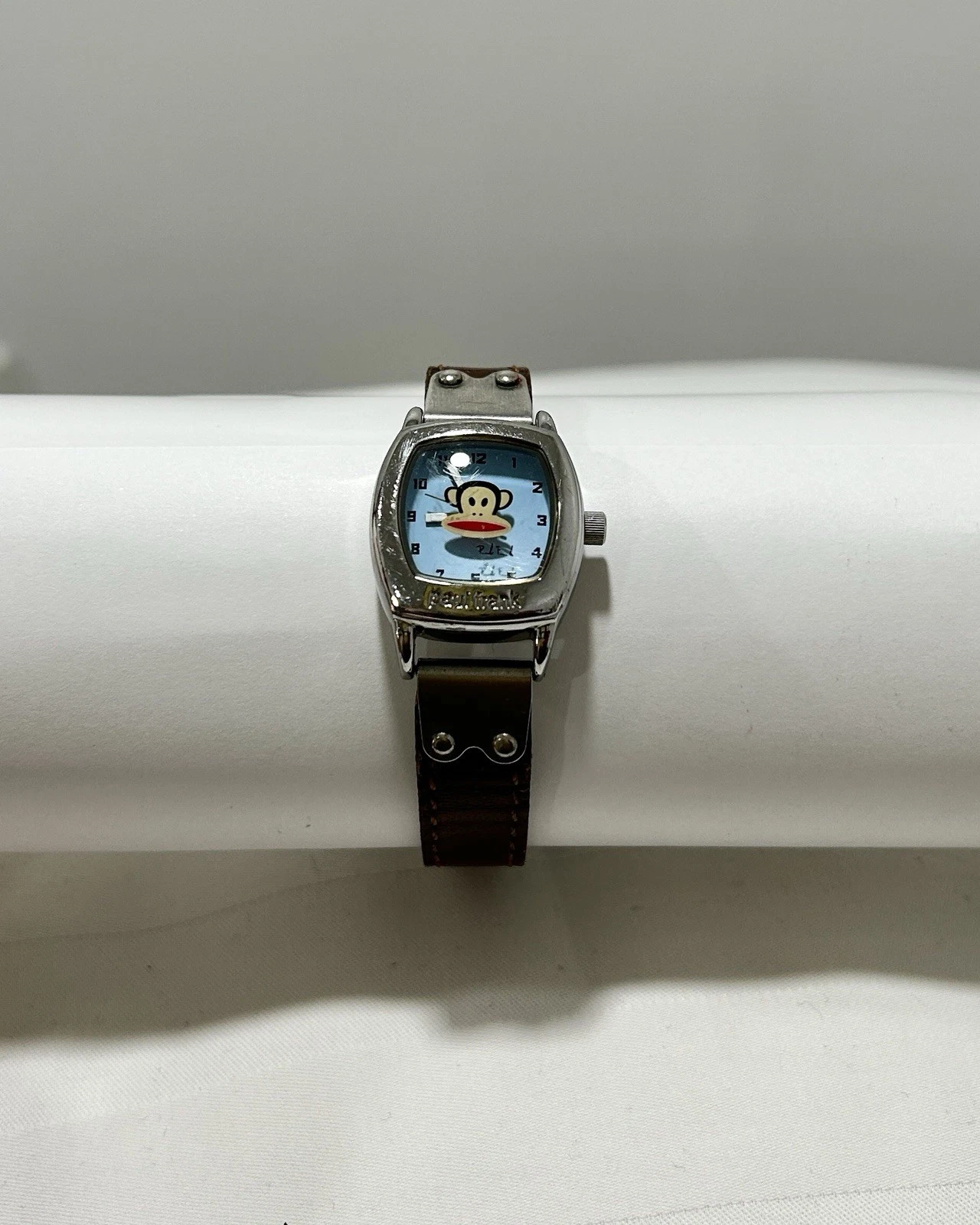 PAUL FRANK Julius & Friends Monkey 2006 Leather Analog Vintage Watch W46 TICKING