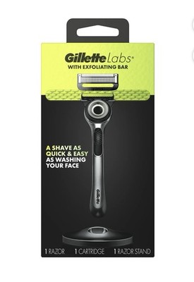 Gillette Labs Men's 5-Blade Razor with Exfoliating Bar 1 Cartridge FreeShipping