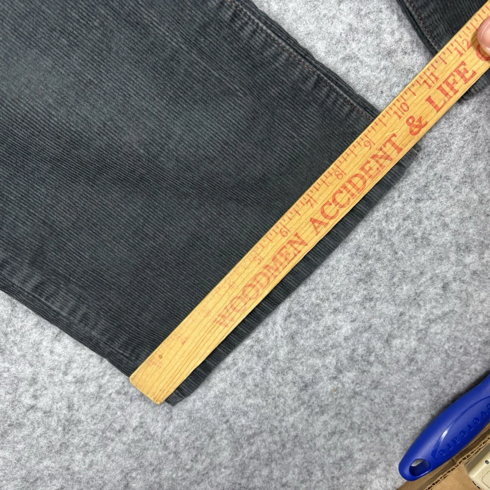 Pantalones de pana vintage Ralph Lauren Polo Jeans Co. para mujer 14x32 azul acampanado Foto 2 de 4