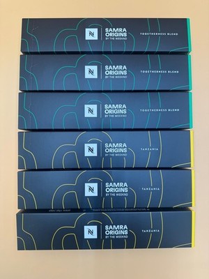 NESPRESSO Vertuo Samra Origins Tanzania & Togetherness 6 sleeves- Limited Ed