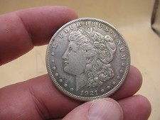 BULLION / COIN - USA 1921 Silver Morgan Dollar Franklin Mint - SAN FRANCISCO