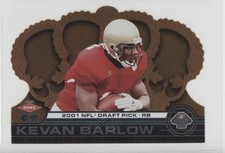 2001 Pacific Crown Royale Jumbo Rookies 452/499 Kevan Barlow #3 0a7