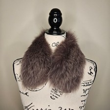 Stunning Vintage Gray Fox Fur Collar, Incredibly Soft 