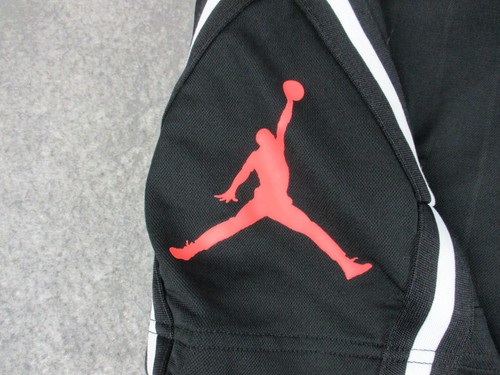 Jordan Shorts Mens Large Black Red White Loose Fit Basketball Athletic Logo - Picture 4 of 13