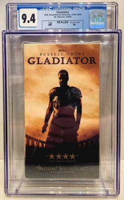 Gladiator VHS (2000) Brand New Sealed with Watermark Graded CGC 9.4 | A+