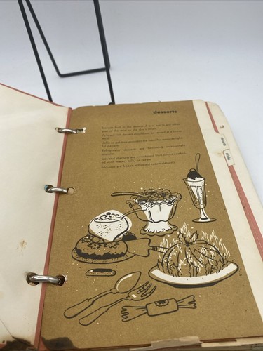 VTG MY RECIPES 3 Ring Binder Recipe Holder w/ Envelopes Full Of clipped recipes - Picture 9 of 18