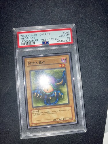 Yugioh MEDA BAT LOB-083 1st Edition GEM MINT PSA 10