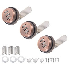 3/4" Kombinations-Cam-Schloss 3stk Aktenschrank-Schlösser für 0,2-0,5" dicke Rot