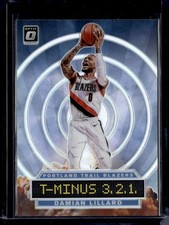 2019-20 Donruss Optic #7 Damian Lillard T-Minus 3, 2, 1, Holo