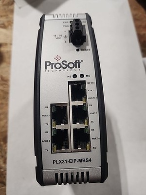 Prosoft PLX31-EIP-MBS4 EtherNet/IP to 4 Port Serial Modbus Gateway VGC
