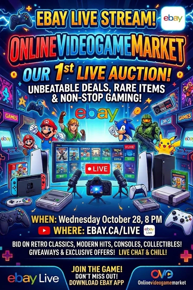 1st Ebay Live Show $2 Starts
