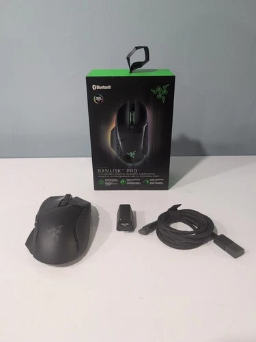Razer Basilisk V3 Pro Wireless Ergonomic Gaming Mouse - Black Excellent Cond.