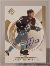 2024-25 Upper Deck SP Authentic Mason McTavish Limited Auto SP #59 Anaheim Ducks