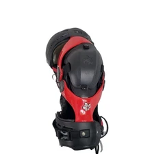 Asterisk Cell Knee Brace Left Large Red Carbon High Performance 