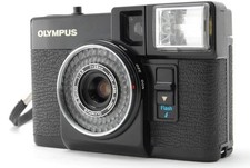 All Works NEAR MINT Olympus Pen EF Black Half Frame 35mm Film Camera From JAPAN