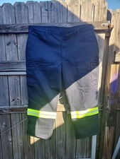 Red Kap Reflective Work Pants Mens Sz 38x27 Blue High Visibility Worker NEW 