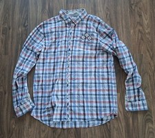 CAMP DAVID Herren Hemd Gr. XL kariert mehrfarbig langarm 100% Baumwolle wie NEU