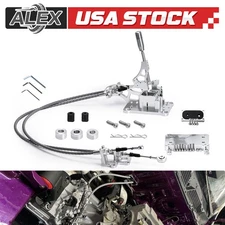 Shift Cable Linkage Trans Bracket Shifter Box For Honda K-Series K20 K24 w/ Knob